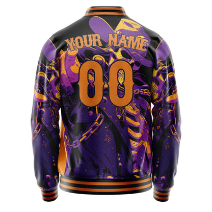 Custom Purple Skull Jacket