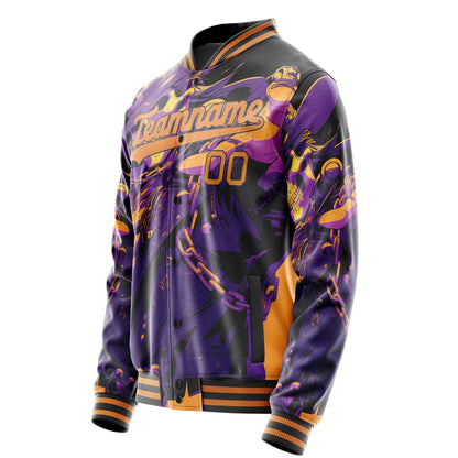 Custom Purple Skull Jacket