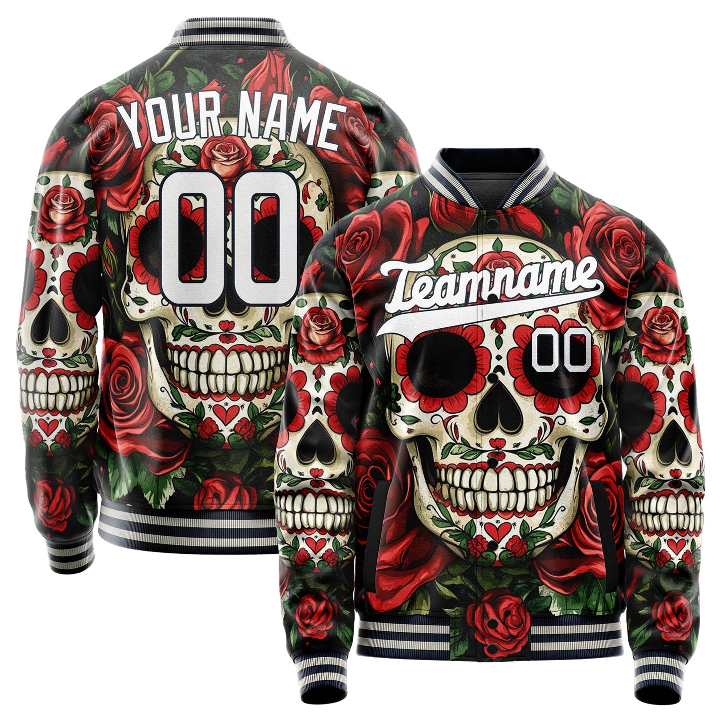 Custom Red Skull Jacket