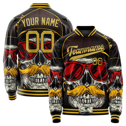 Custom Old Gold Skull Jacket