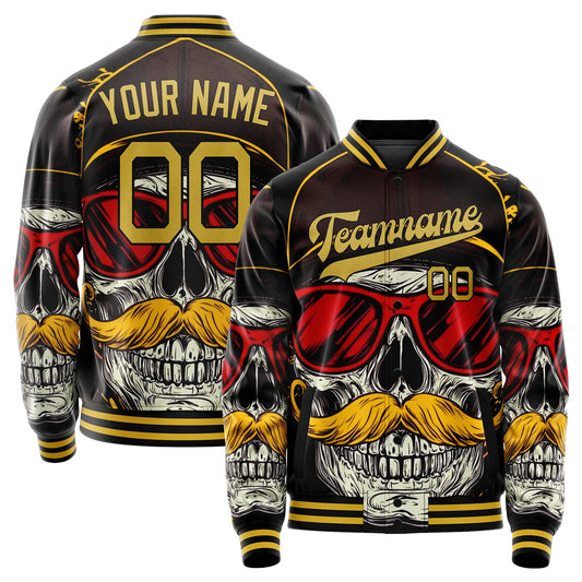 Custom Old Gold Skull Jacket