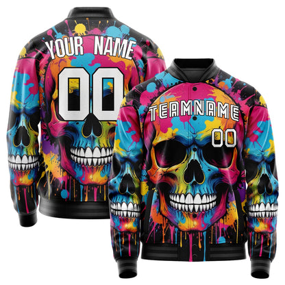 Custom Black Skull Jacket