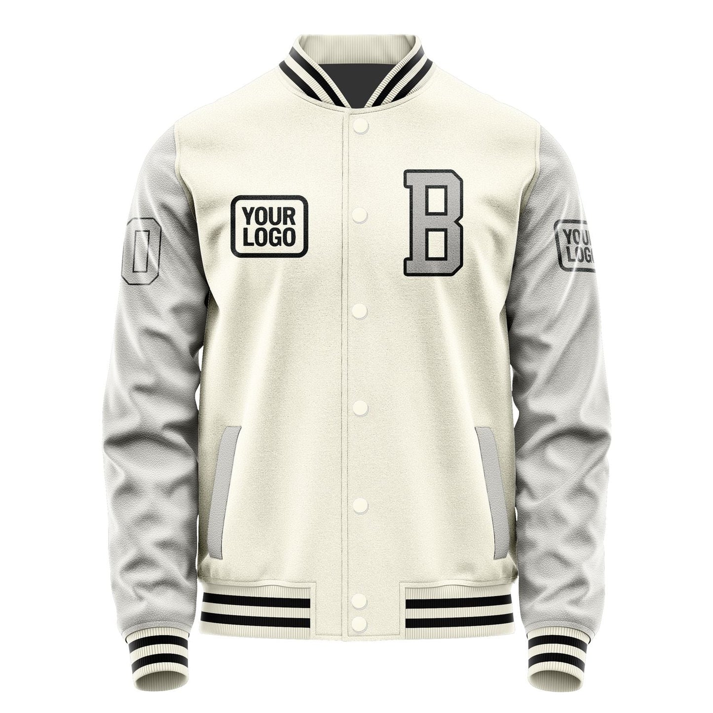 Custom Cream Gray Jacket JA030304031717040417
