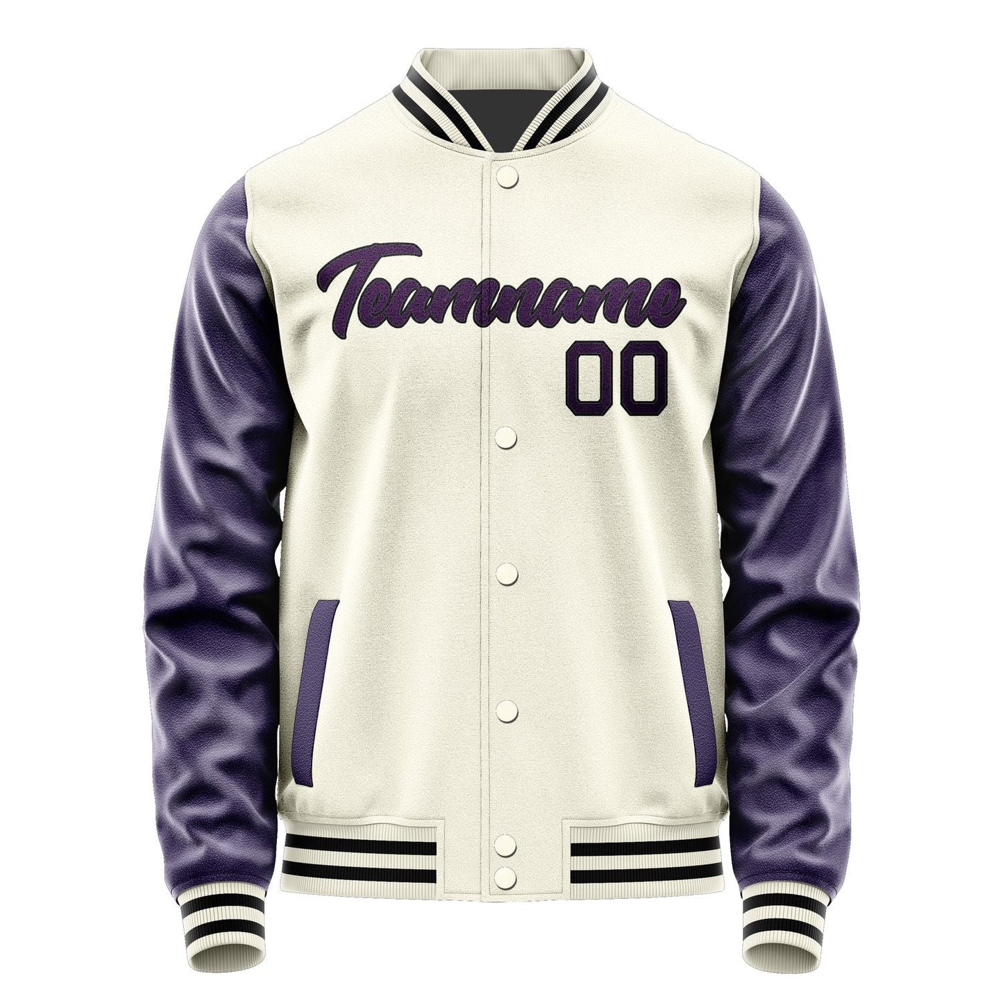 Custom Cream Purple Jacket JA0303070317B21707