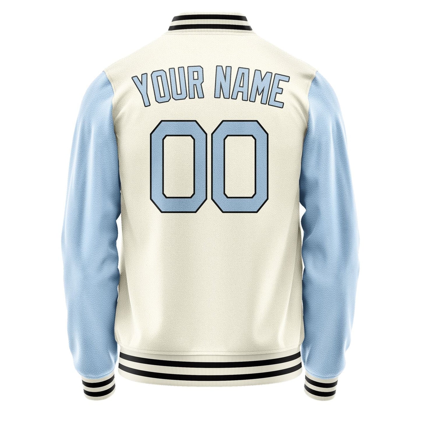 Custom Cream Light Blue Jacket JA0303080317B21708