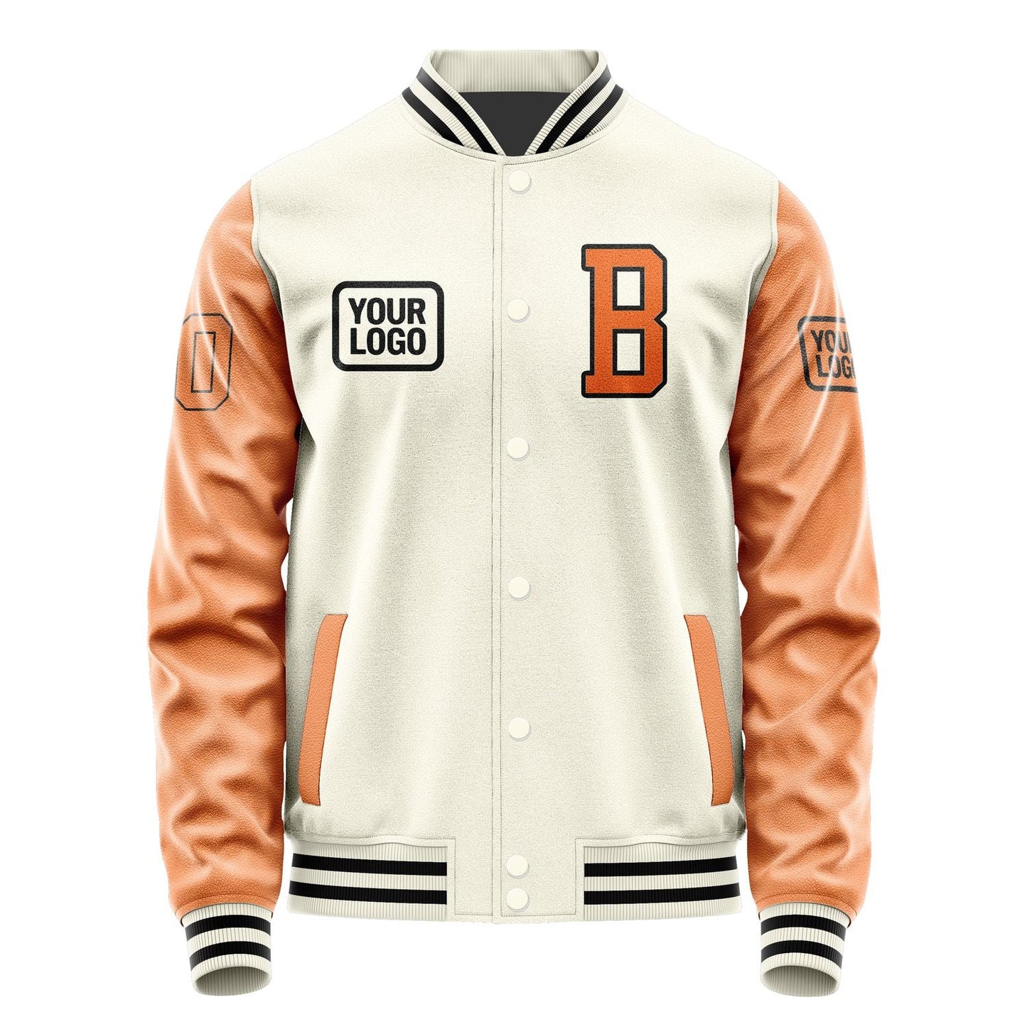 Custom Cream Orange Jacket JA030328031717282817