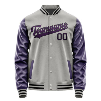 Custom Gray Purple Jacket JA0404070417B31707