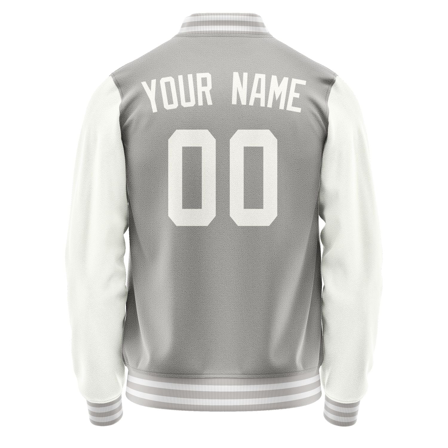 Custom Gray White Jacket JA0404180418B31818
