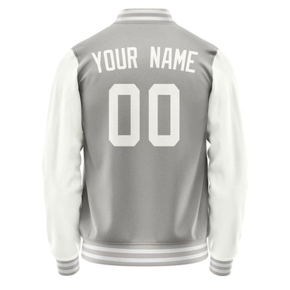 Custom Gray White Jacket JA0404180418B31818