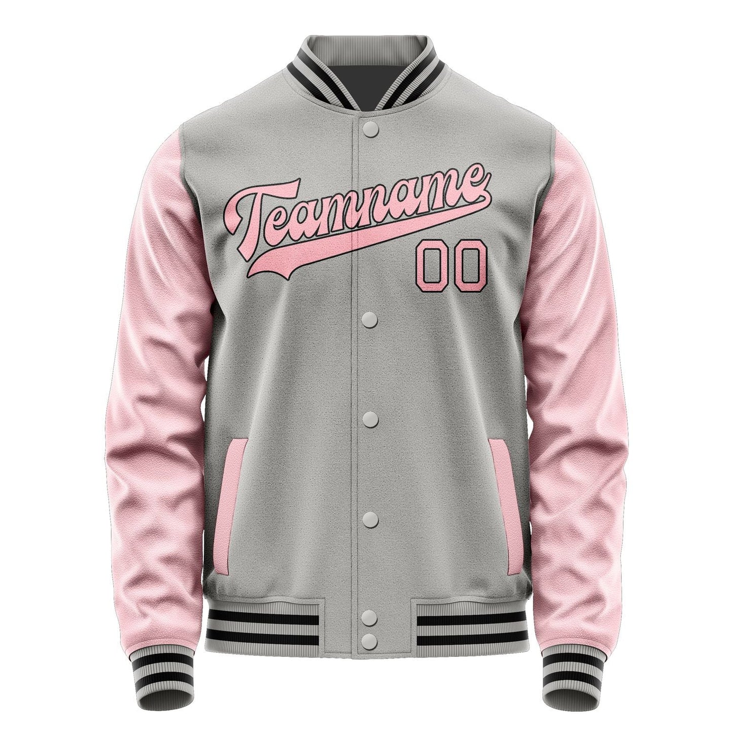 Custom Gray Light Pink Jacket JA0404210417B31721