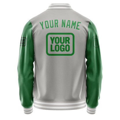 Custom Gray Emerald Green Jacket JA040424041817242417