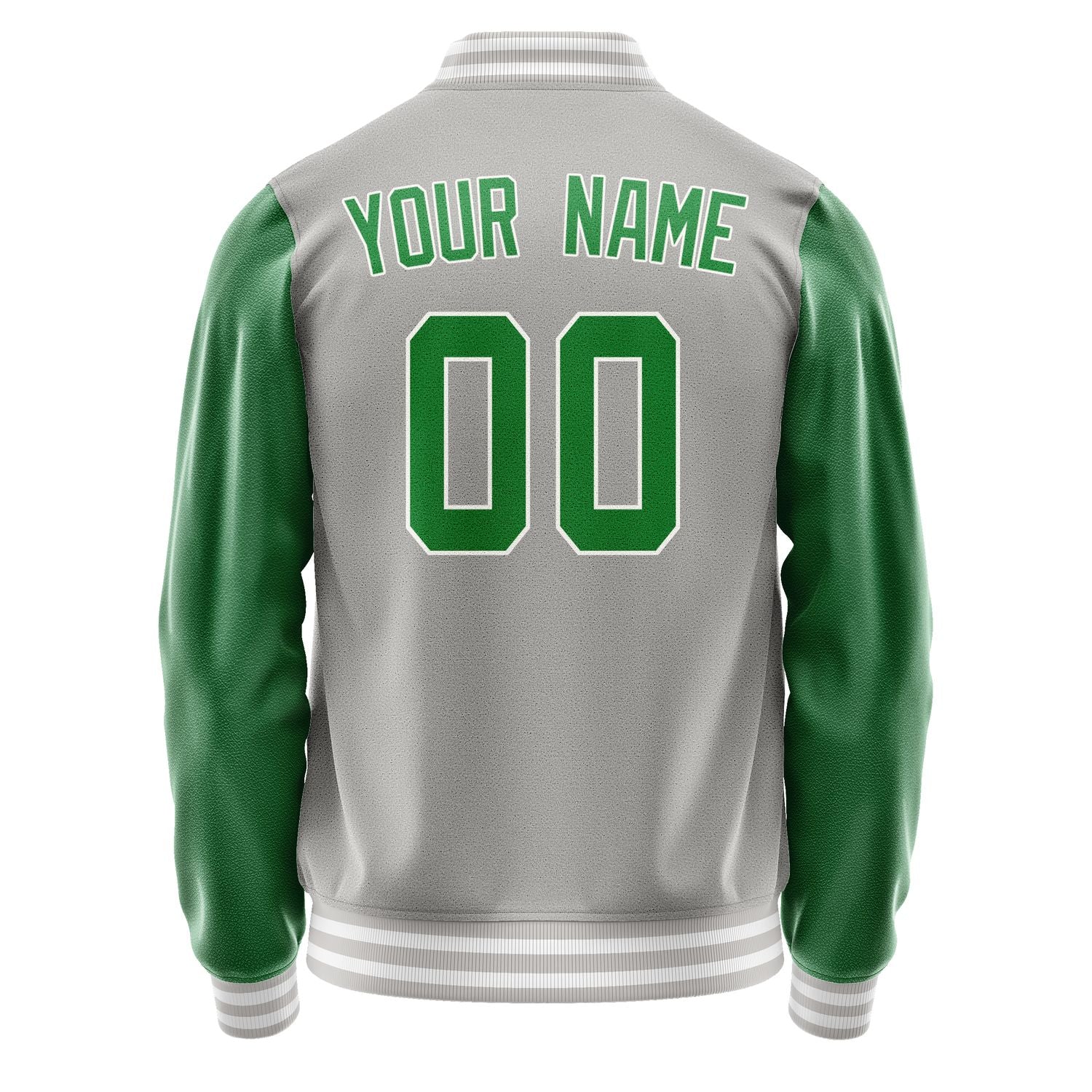 Custom Gray Emerald Green Jacket JA0404240418B31824