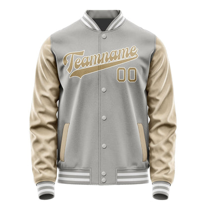 Custom Gray Light Khaki Jacket JA0404250418B31825