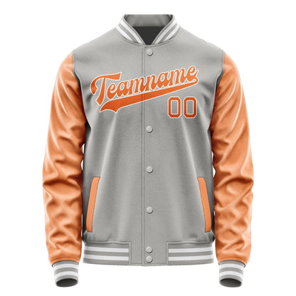 Custom Gray Orange Jacket JA0404280418B31828
