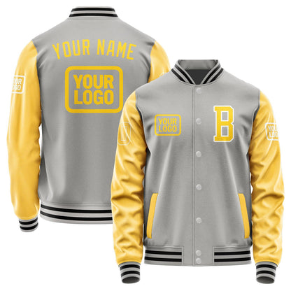 Custom Gray Gold Jacket JA040430041718303018