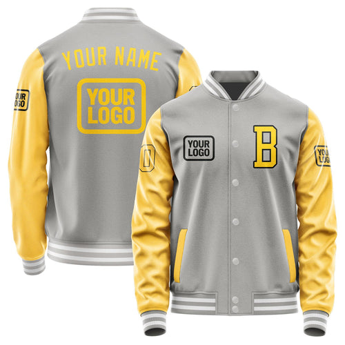 Custom Gray Gold Jacket JA040430041817303017