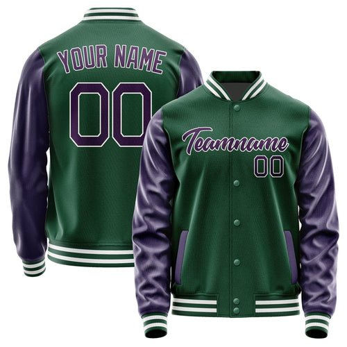 Custom Green Purple Jacket JA0505070518B21807