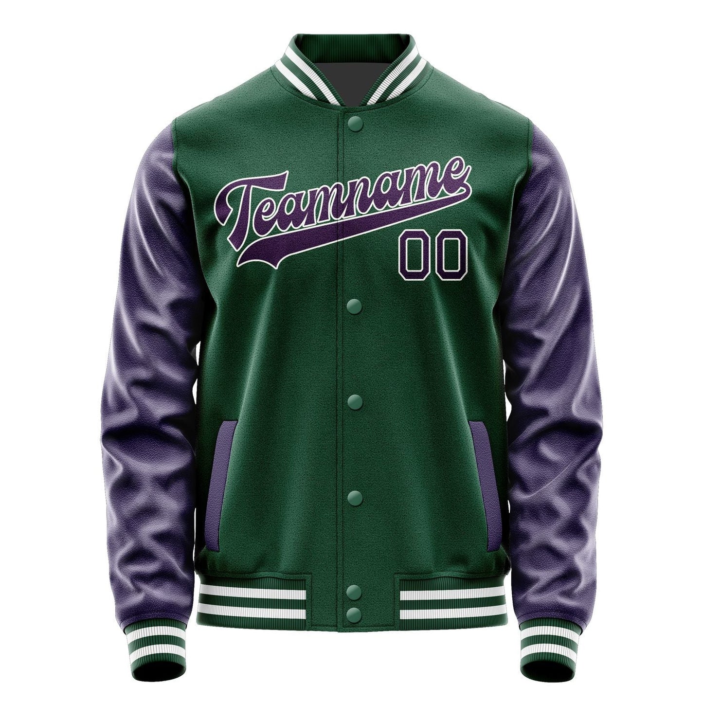 Custom Green Purple Jacket JA0505070518B31807