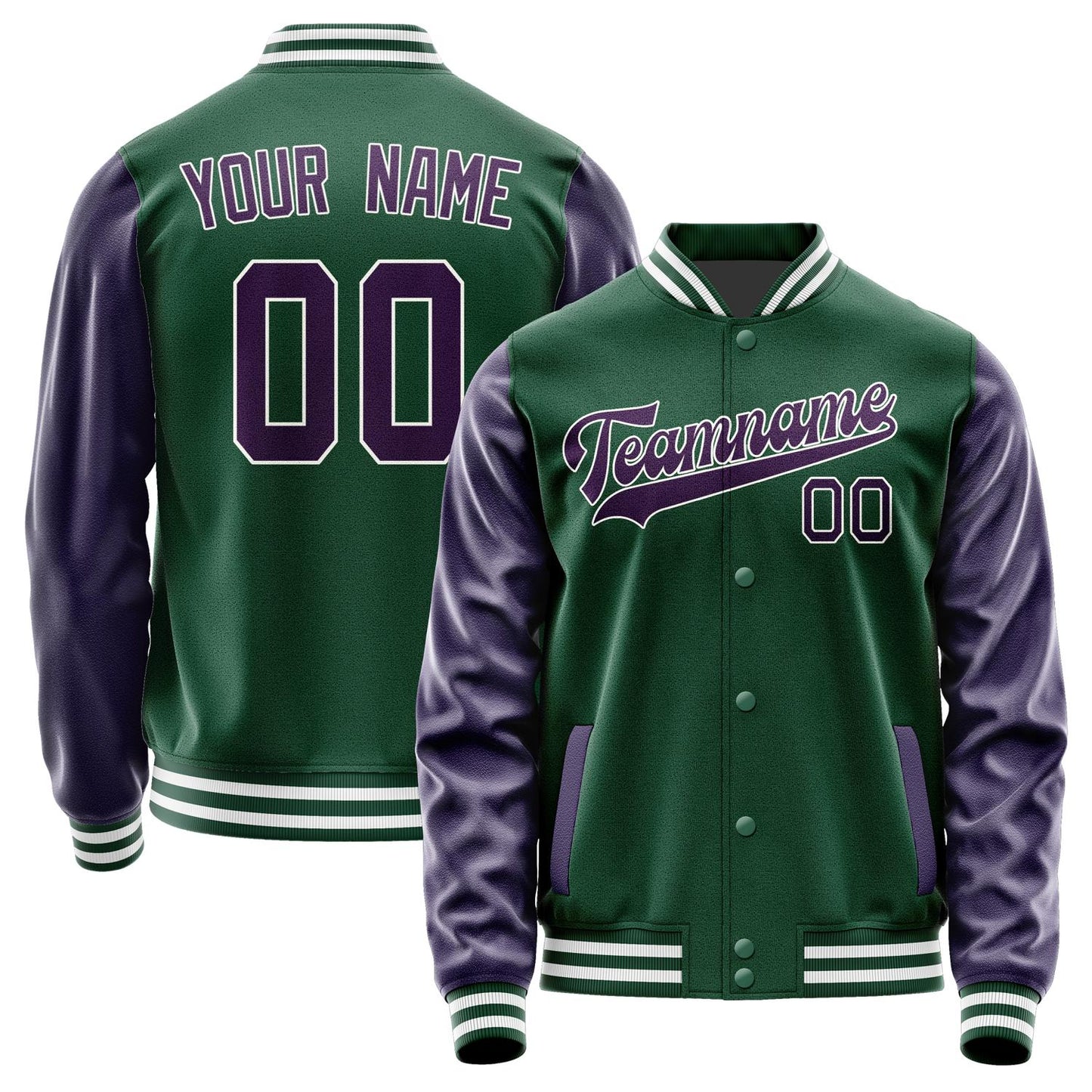 Custom Green Purple Jacket JA0505070518B31807