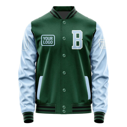 Custom Green Light Blue Jacket JA050508051718080818