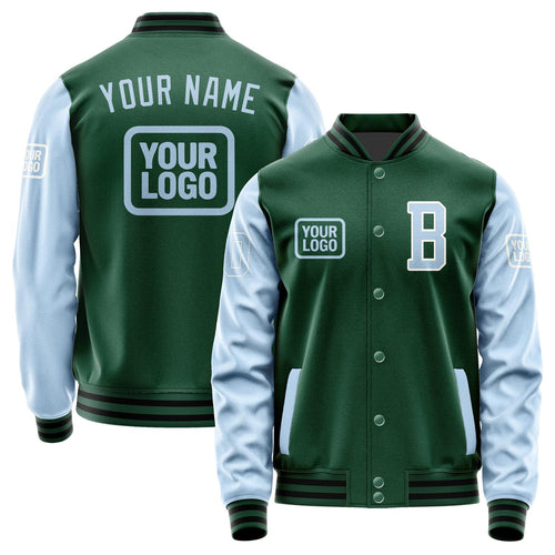 Custom Green Light Blue Jacket JA050508051718080818