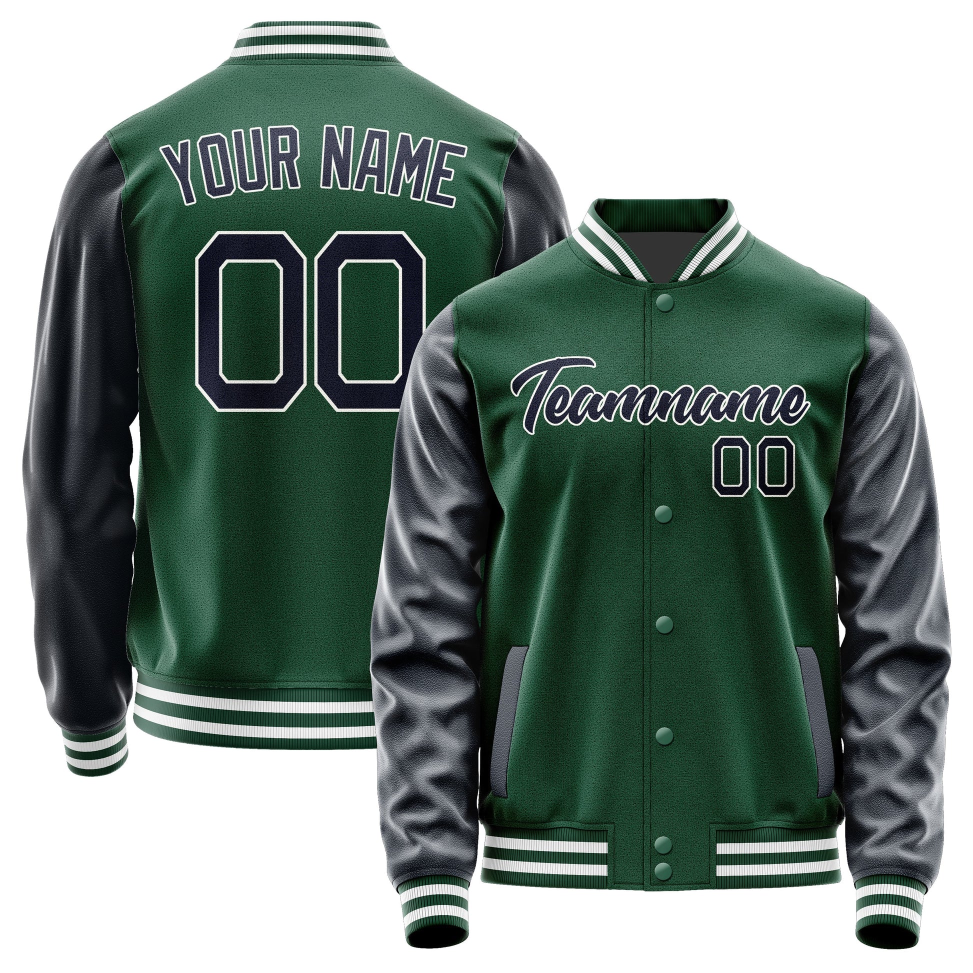 Custom Green Navy Jacket JA0505110518B21811