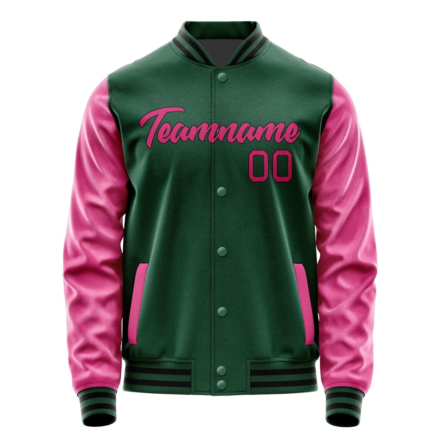 Custom Green Pink Jacket JA0505130517B21713