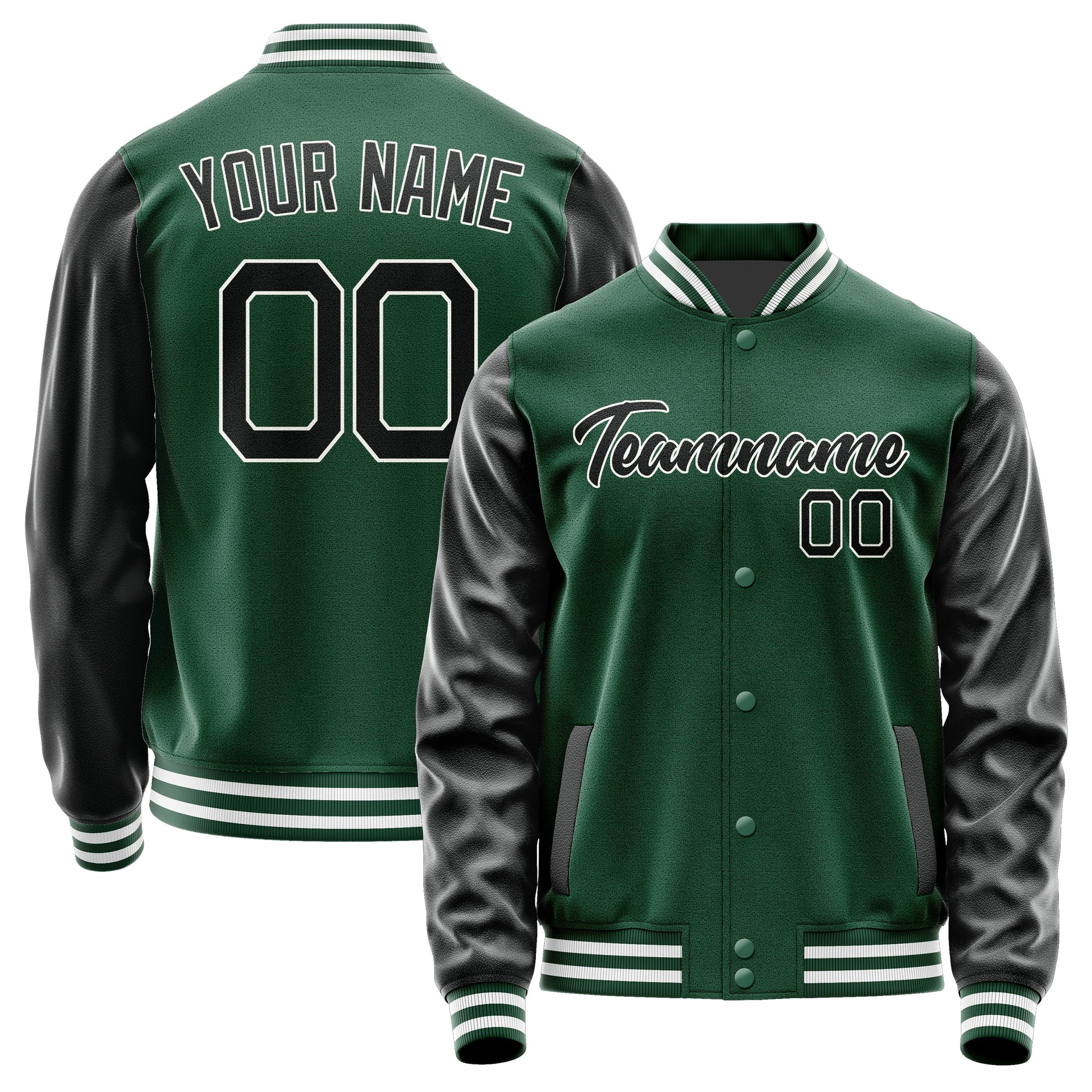 Custom Green Black Jacket JA0505170518B21817