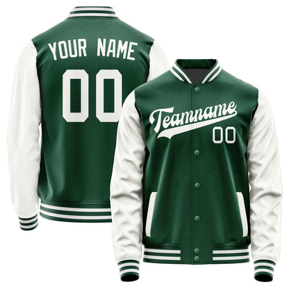 Custom Green White Jacket JA0505180518B31818