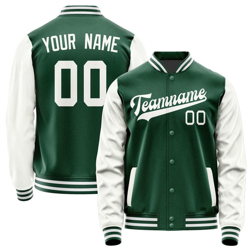 Custom Green White Jacket JA0505180518B31818