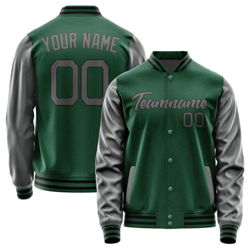 Custom Green Dark Grey Jacket JA0505200517B21720