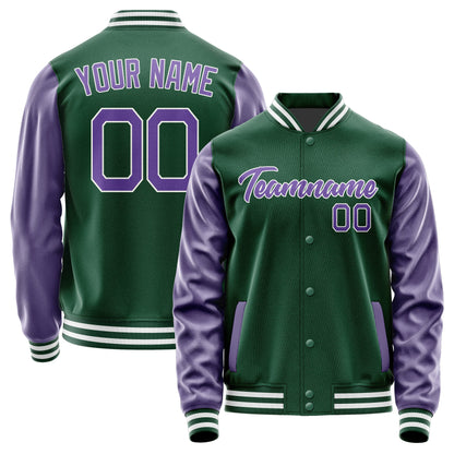 Custom Green Light Purple Jacket JA0505230518B21823