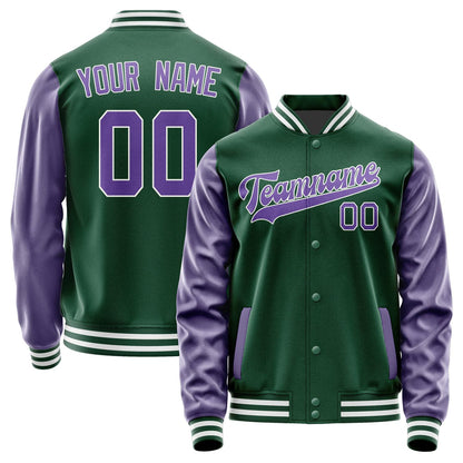 Custom Green Light Purple Jacket JA0505230518B31823