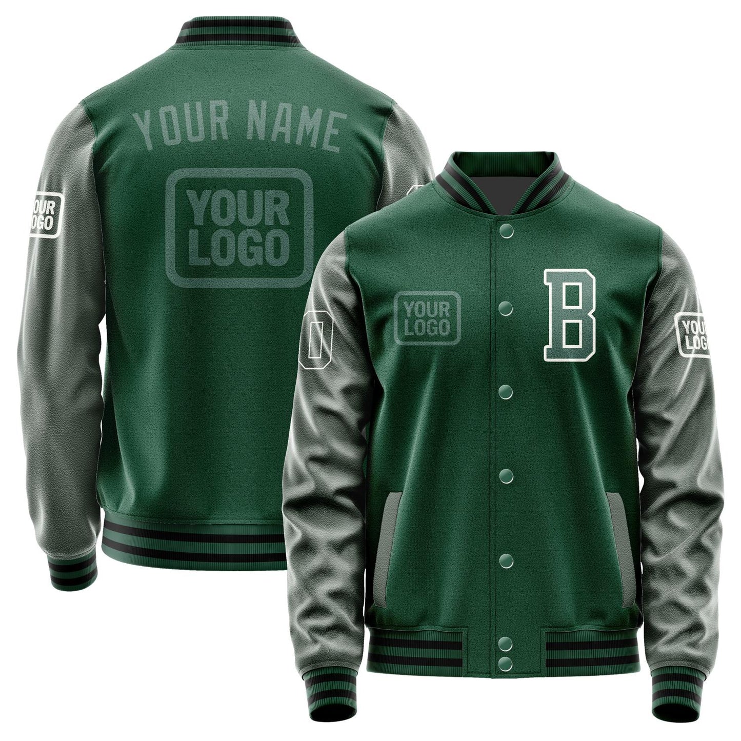 Custom Green Blue Green Jacket JA050527051718272718