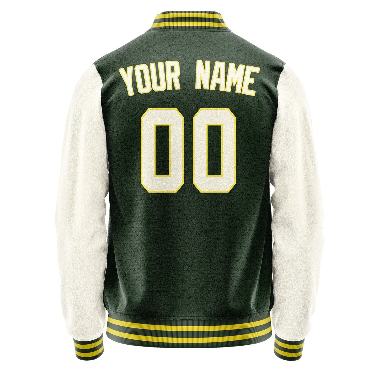 Custom Dark Green Cream Jacket JA0606030626B32603