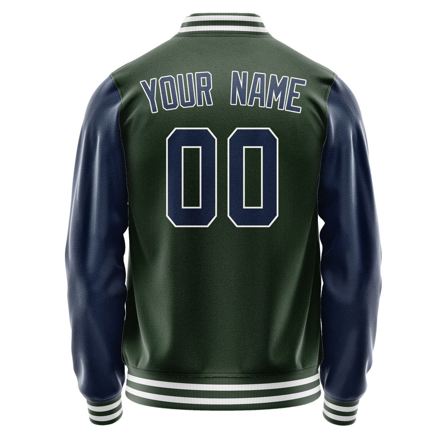 Custom Dark Green Blue Jacket JA0606100618B31810