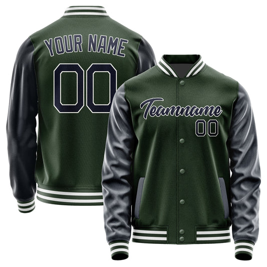 Custom Dark Green Navy Jacket JA0606110618B21811
