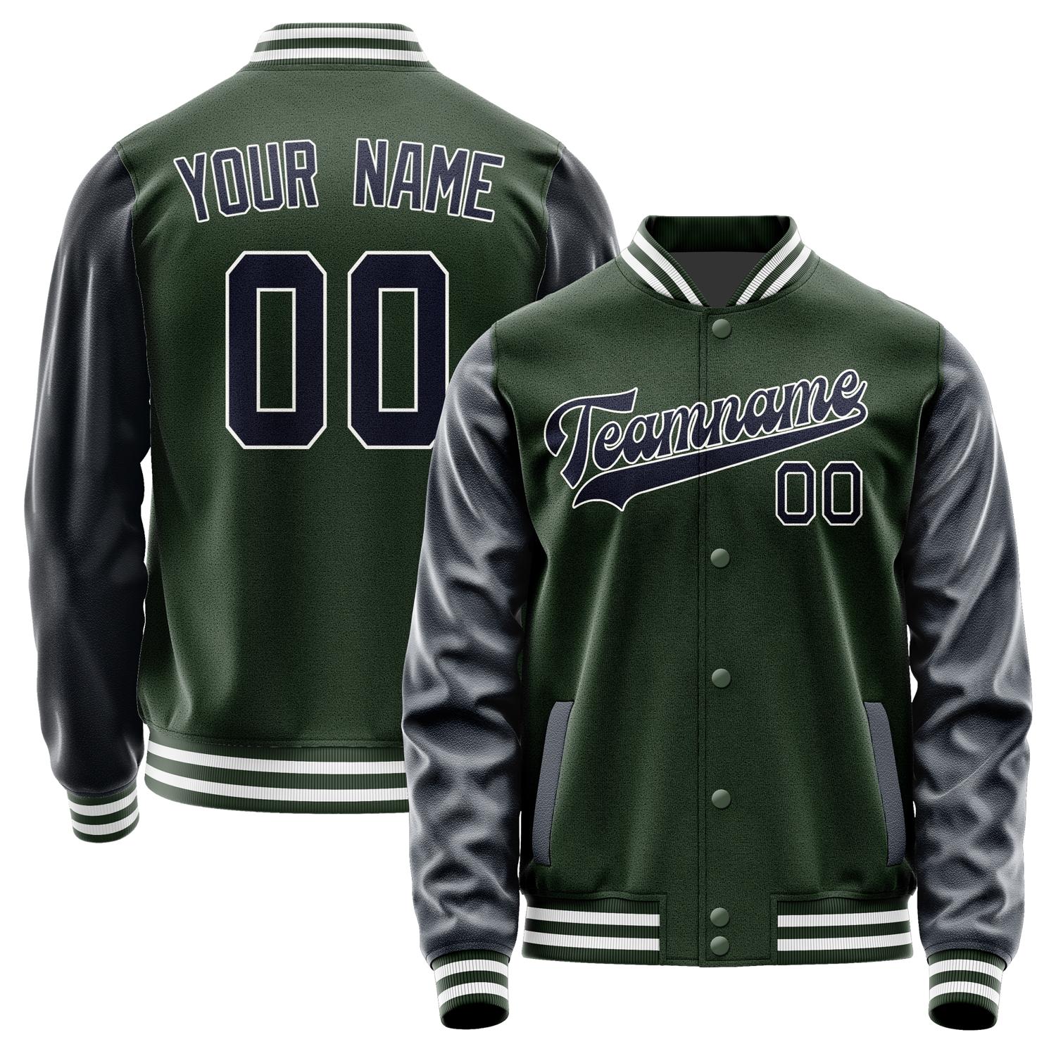 Custom Dark Green Navy Jacket JA0606110618B31811