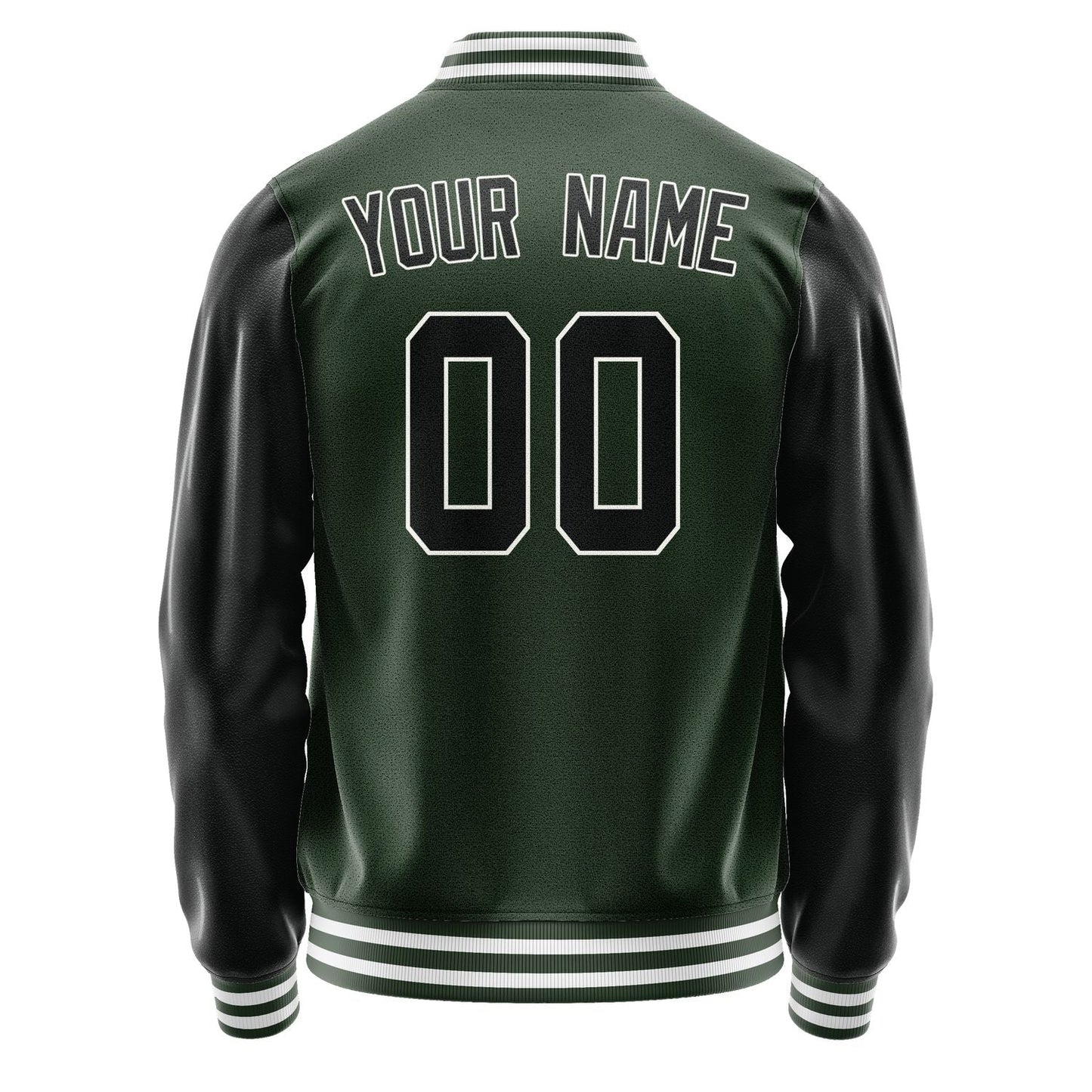 Custom Dark Green Black Jacket JA0606170618B31817