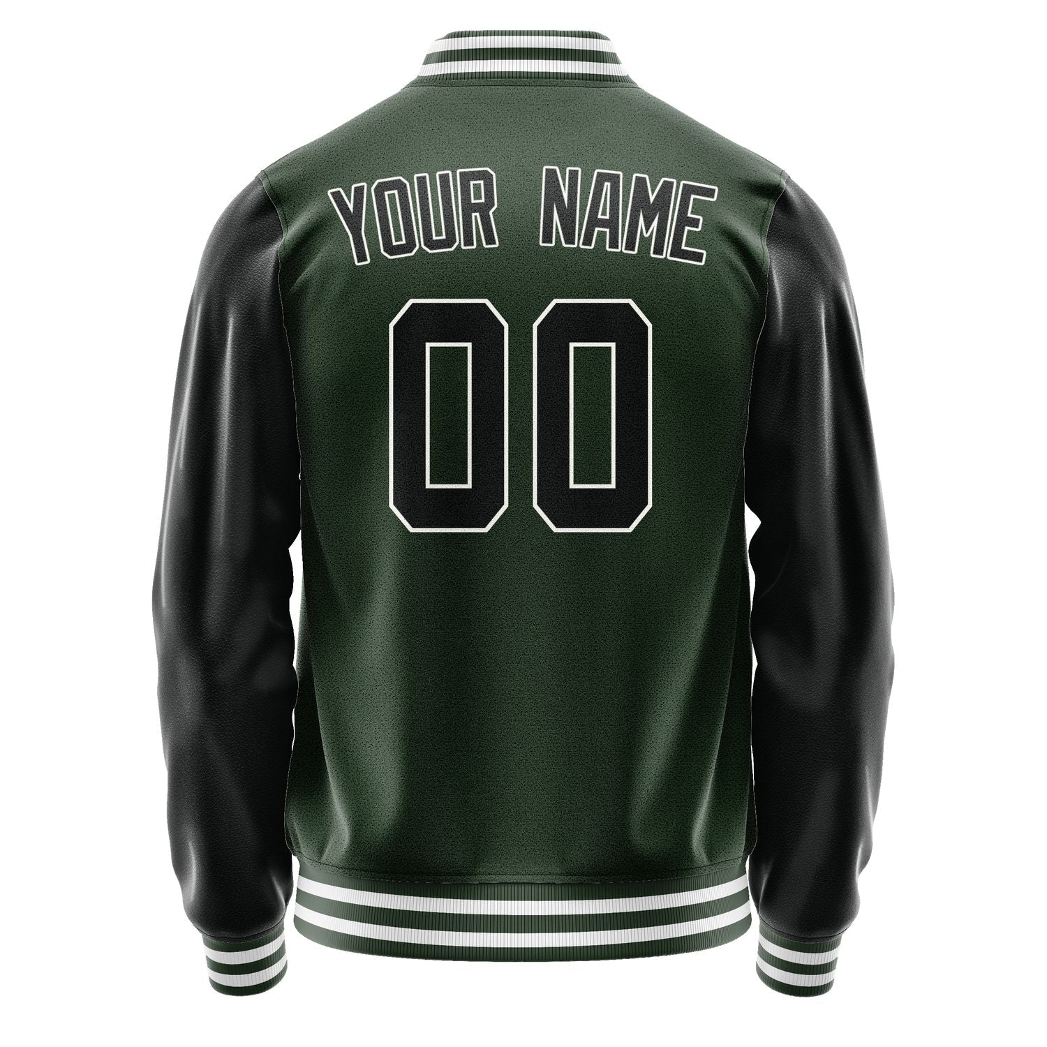 Custom Dark Green Black Jacket JA0606170618B31817