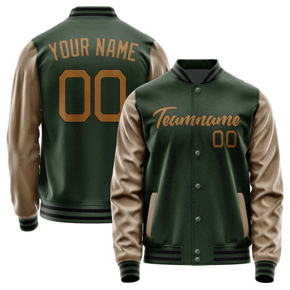 Custom Dark Green Khaki Jacket JA0606220617B21722