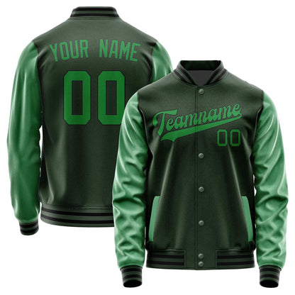 Custom Dark Green Emerald Green Jacket JA0606240617B31724