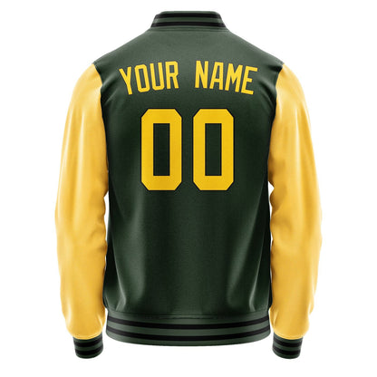 Custom Dark Green Gold Jacket JA0606300617B31730