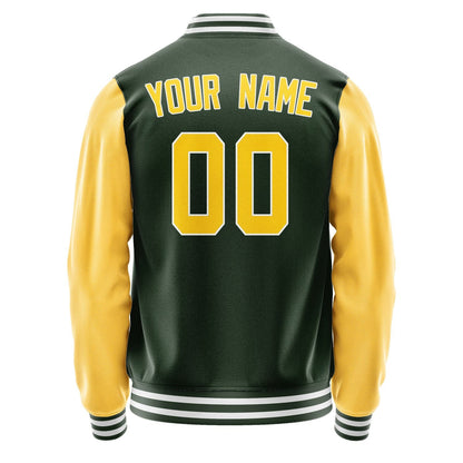 Custom Dark Green Gold Jacket JA0606300618B31830