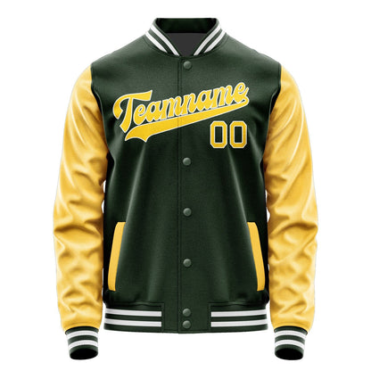 Custom Dark Green Gold Jacket JA0606300618B31830