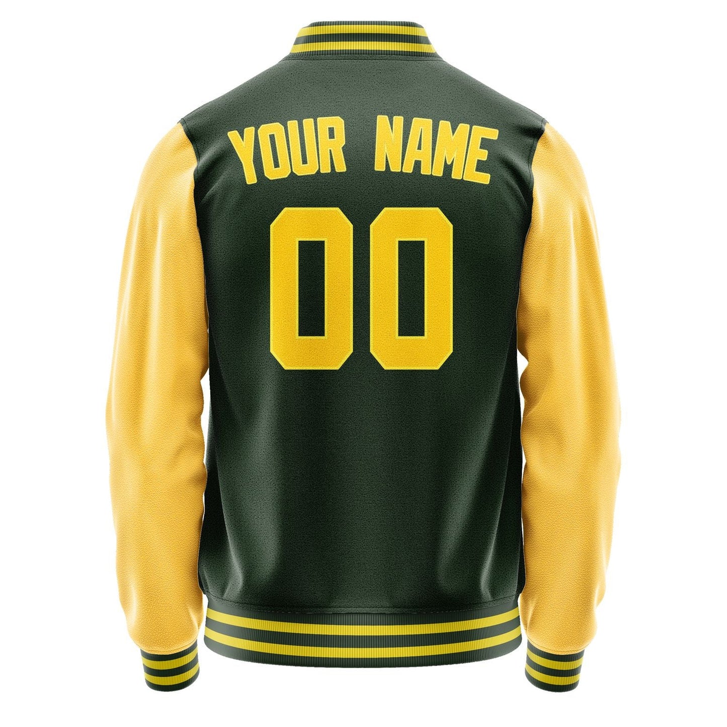 Custom Dark Green Gold Jacket JA0606300626B32630