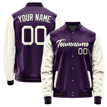 Custom Purple Cream Jacket JA0707030717B21703