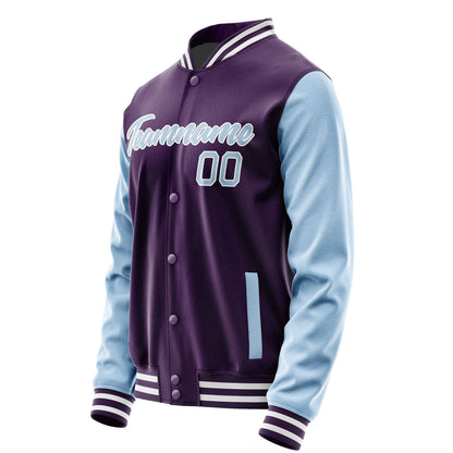 Custom Purple Light Blue Jacket JA0707080717B21708