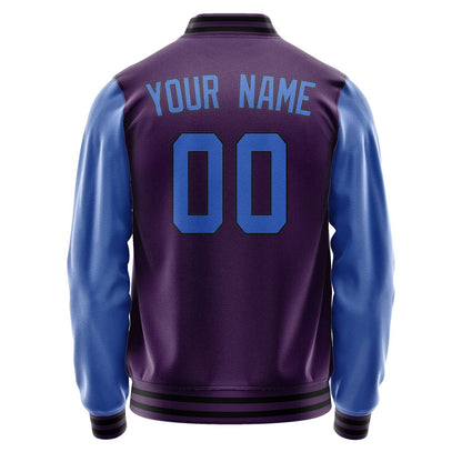 Custom Purple Sky Blue Jacket JA0707090717B31709