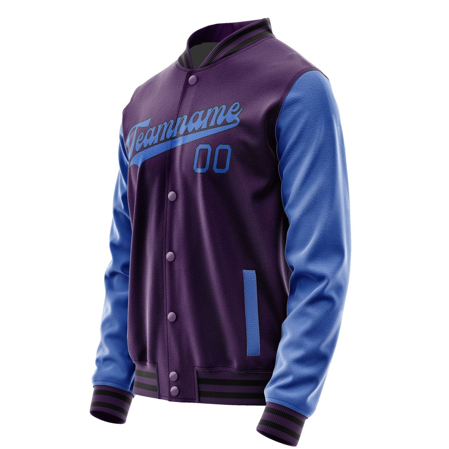 Custom Purple Sky Blue Jacket JA0707090717B31709
